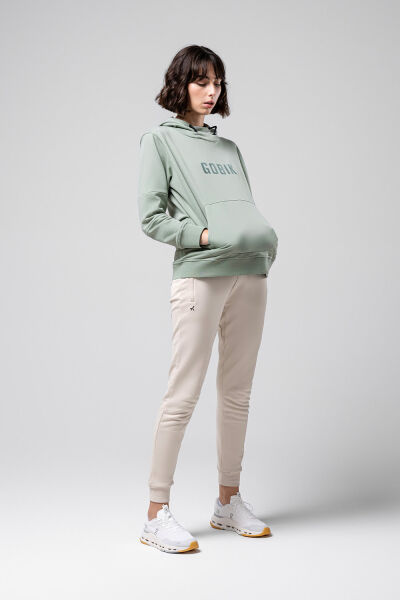 GOBIK SWEATSHIRT MIT KAPUZE TRAILBLAZE DAMEN ICEBERG GREEN