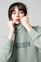 GOBIK SWEATSHIRT MIT KAPUZE TRAILBLAZE DAMEN ICEBERG GREEN